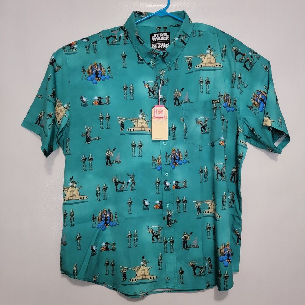 RSVLTS Mens 3XL Star Wars “Jar Jar To The Rescue?” SDCC Exclusive